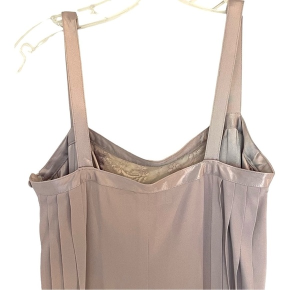 Vintage Albert Nipon Silk Sleeveless Slip Dress Lavender Purple Wrap Shawl 6 - Picture 9 of 14